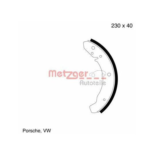 MG 104 - Brake Shoe Set 