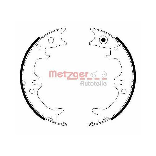 MG 220 - Brake Shoe Set, parking brake 