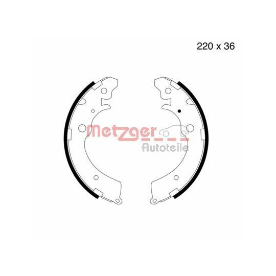 MG 565 - Brake Shoe Set 