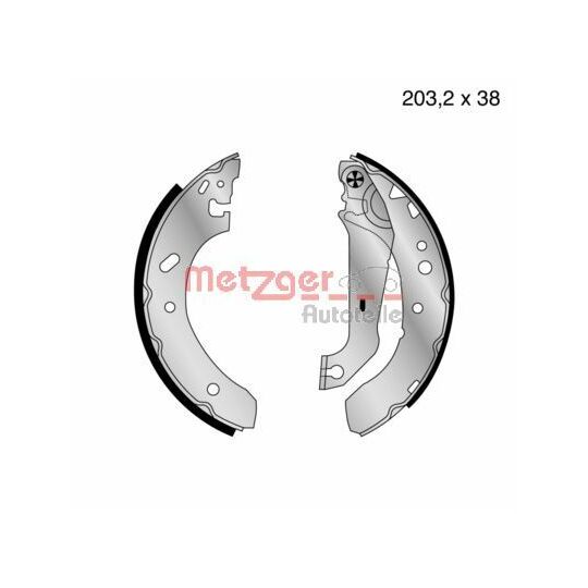 MG 640 - Brake Shoe Set 