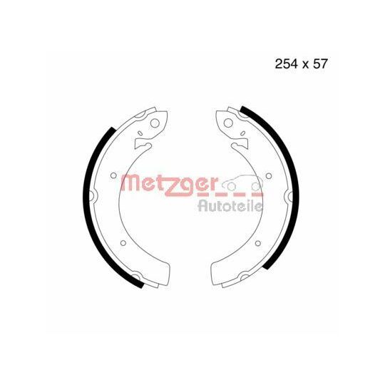 MG 809 - Brake Shoe Set 