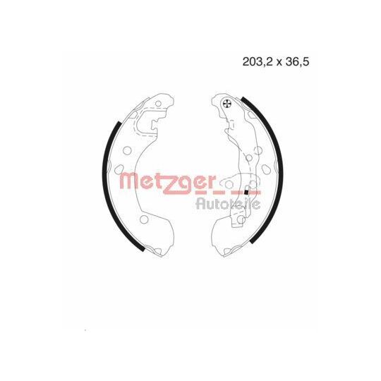 MG 985 - Brake Shoe Set 