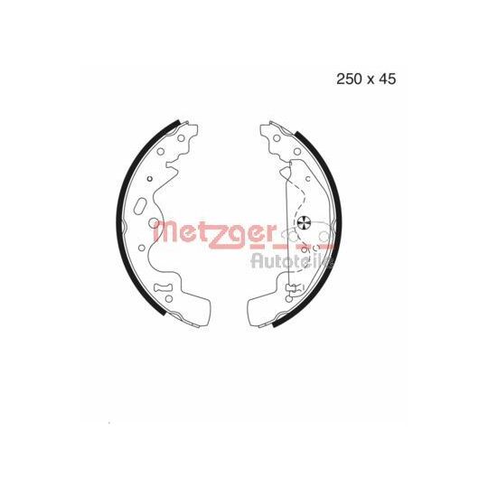 MG 986 - Brake Shoe Set 