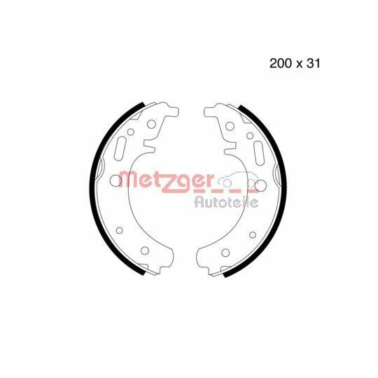 MG 999 - Brake Shoe Set 