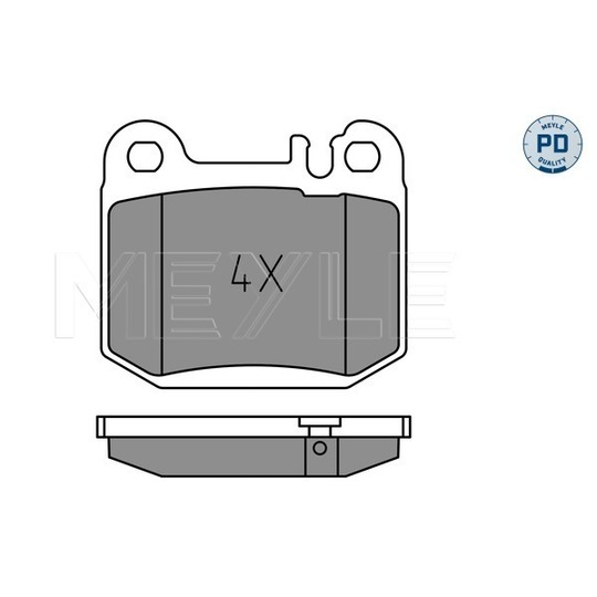 025 231 5715/PD - Brake Pad Set, disc brake 
