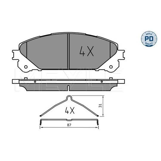 025 244 5218/PD - Brake Pad Set, disc brake 