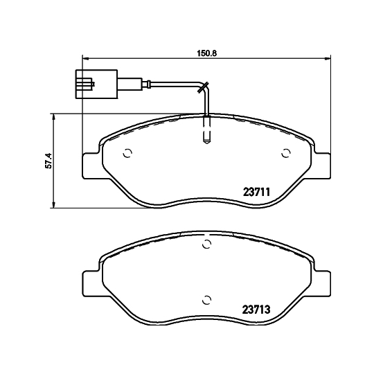 MDB3318 - Brake Pad Set, disc brake 