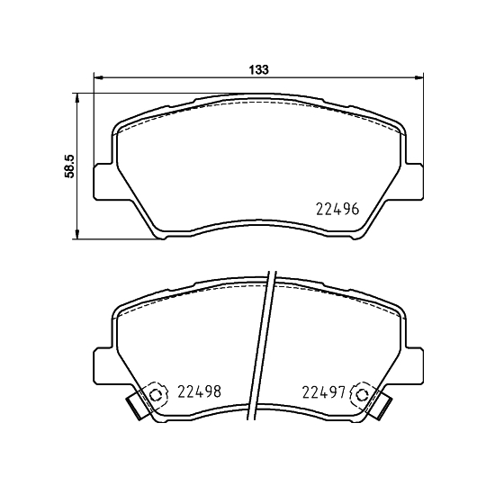 MDB3925 - Brake Pad Set, disc brake 