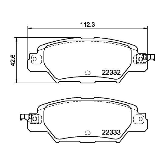 MDB3866 - Brake Pad Set, disc brake 