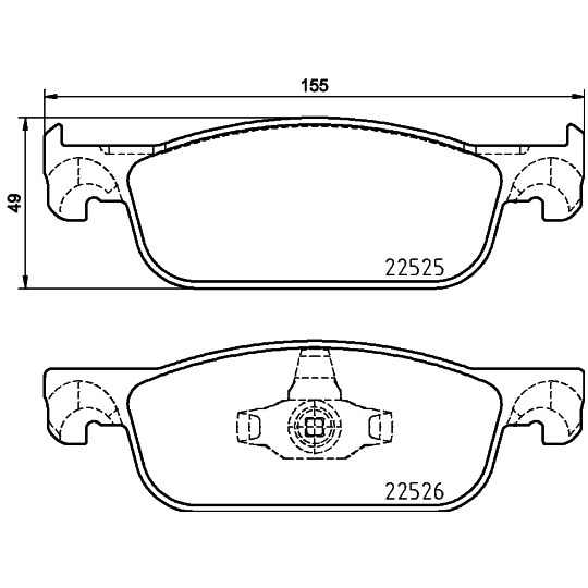 MDB3930 - Brake Pad Set, disc brake 