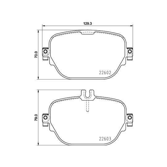 MDB3976 - Brake Pad Set, disc brake 