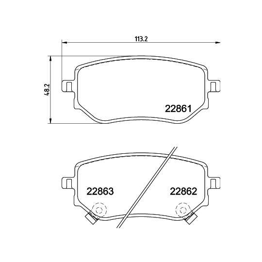 MDB4119 - Brake Pad Set, disc brake 