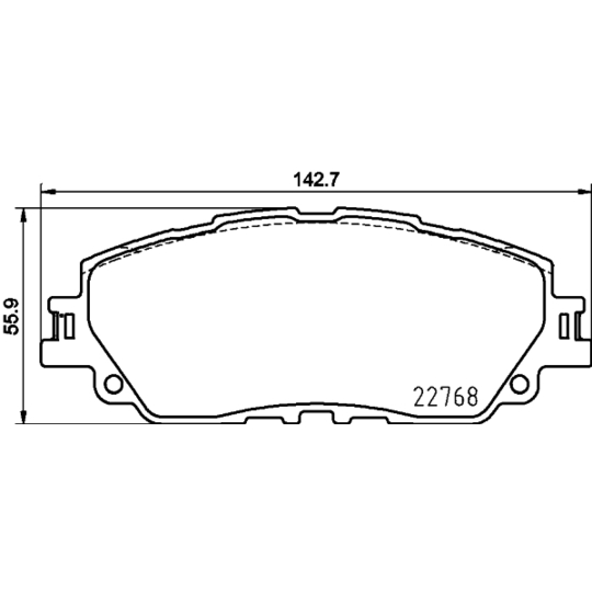 MDB4050 - Brake Pad Set, disc brake 