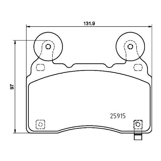 MDB4078 - Brake Pad Set, disc brake 