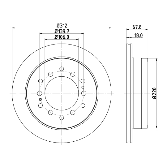 MDC1406C - Brake Disc 