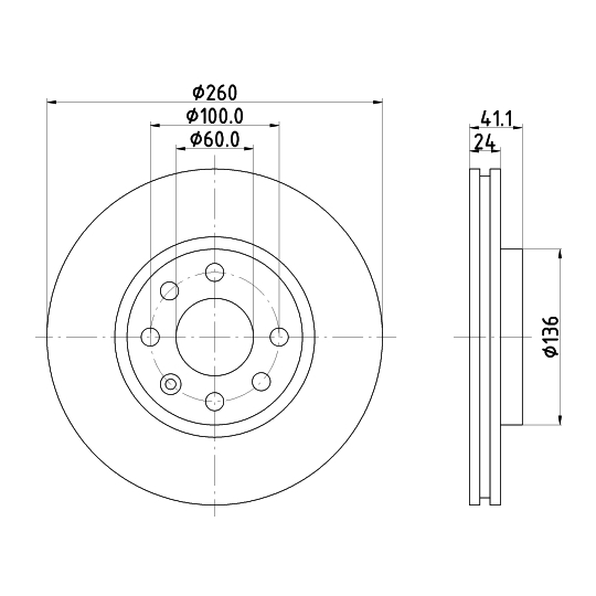 MDC1455C - Brake Disc 