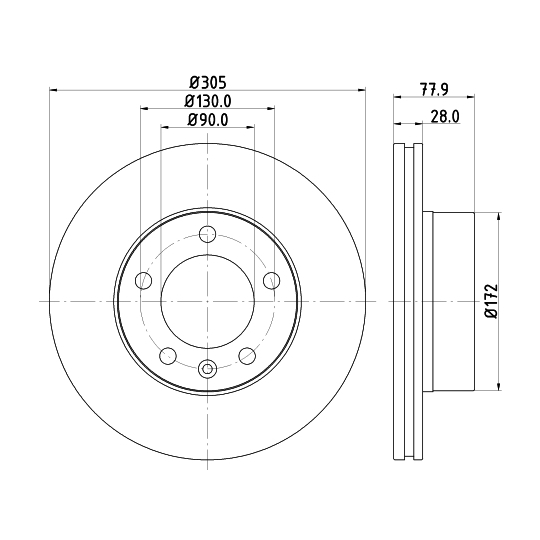 MDC1505C - Bromsskiva 