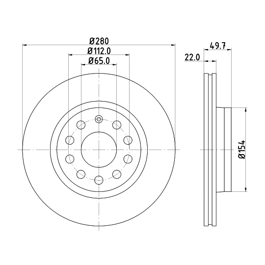 MDC1639C - Brake Disc 