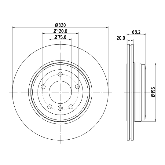 MDC1660C - Brake Disc 