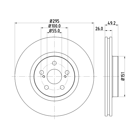 MDC1695C - Bromsskiva 