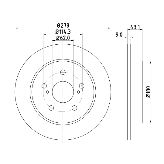 MDC2181 - Brake Disc 