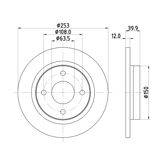 MDC2812C - Brake Disc 