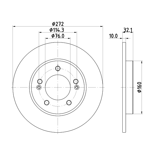 MDC2797C - Bromsskiva 