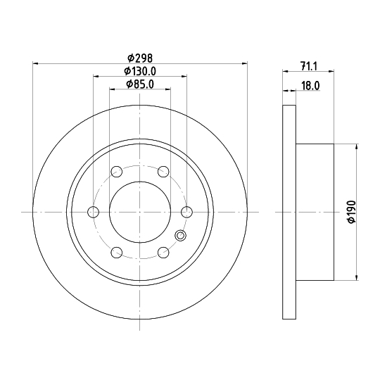 MDC2851C - Bromsskiva 