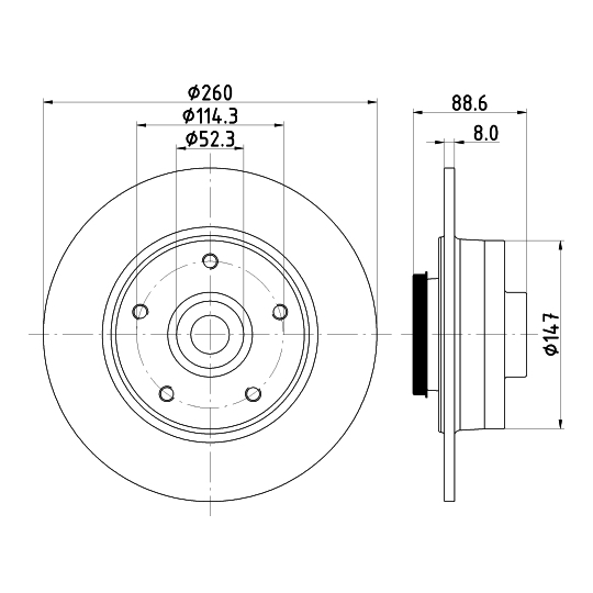 MDC2795C - Brake Disc 