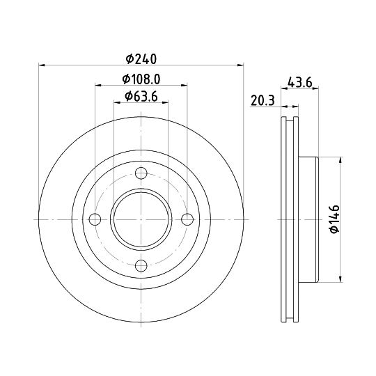 MDC2834C - Brake Disc 