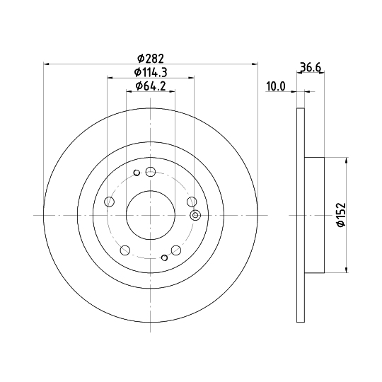 MDC2857C - Brake Disc 