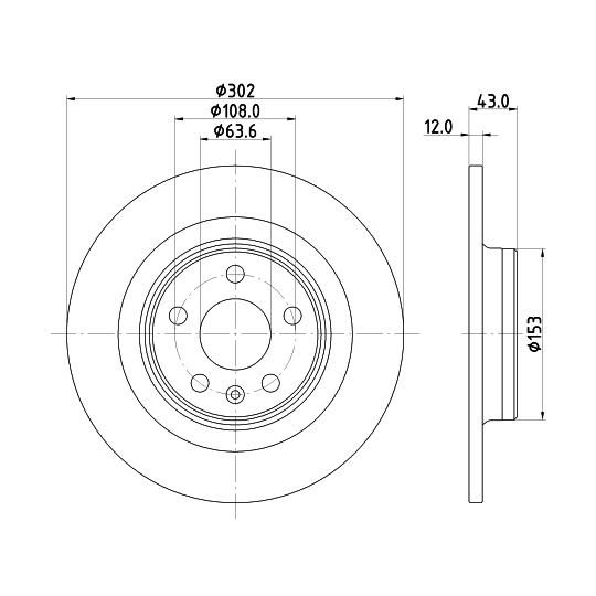 MDC2838C - Brake Disc 