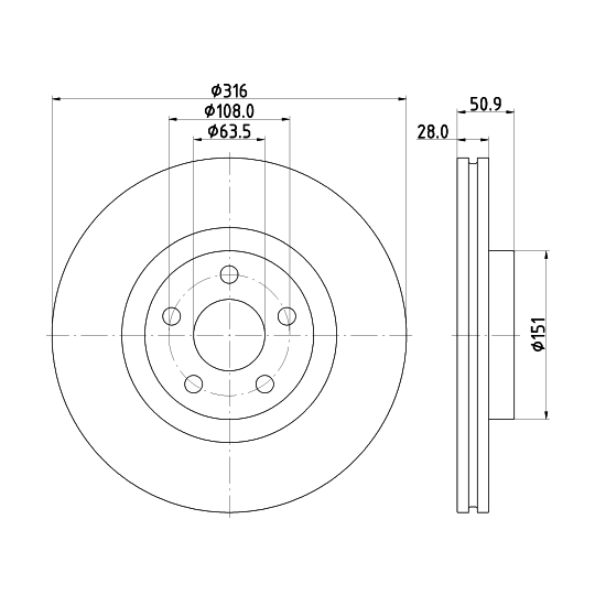 MDC2952C - Brake Disc 