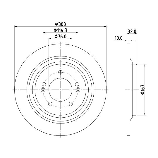 MDC3016C - Brake Disc 