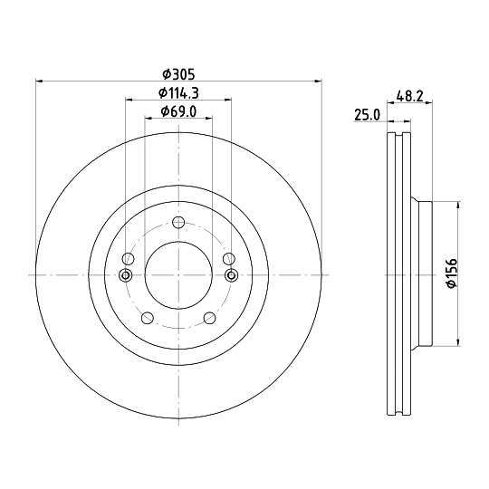 MDC3026C - Brake Disc 