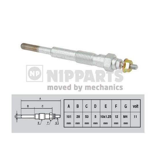 J5716001 - Glow plug/Heater plug 