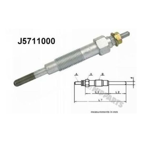 J5711000 - Glow plug/Heater plug 