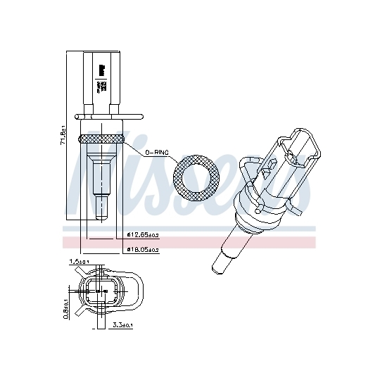 207018 - Sensor, coolant temperature 