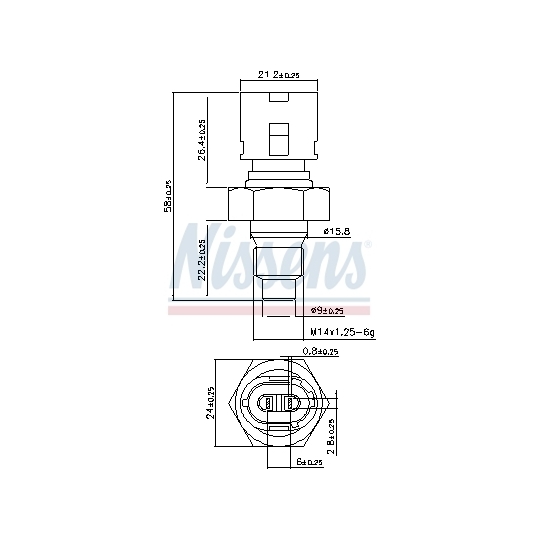 207075 - Sensor, kylmedietemperatur 