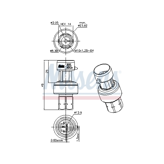 301022 - Pressure Switch, air conditioning 