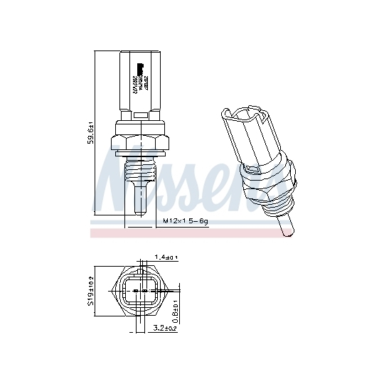 207087 - Sensor, kylmedietemperatur 