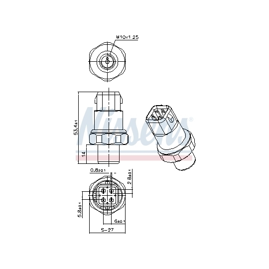 301036 - Pressure Switch, air conditioning 