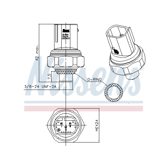 301009 - Pressure Switch, air conditioning 