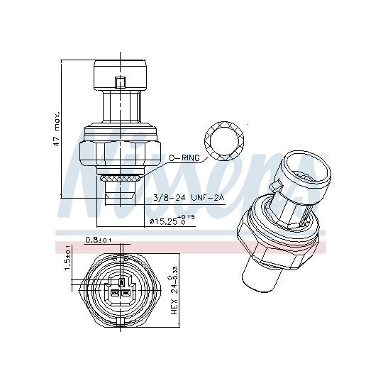 301027 - Pressure Switch, air conditioning 