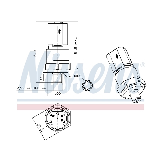 301029 - Pressure Switch, air conditioning 