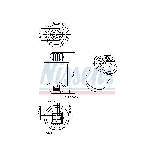 301035 - Pressure Switch, air conditioning 