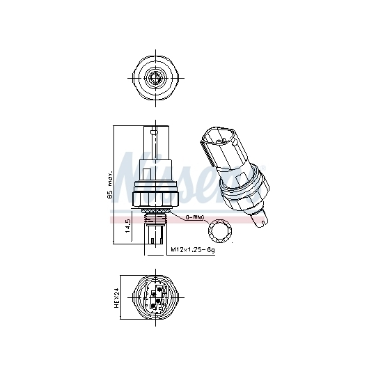 301080 - Pressure Switch, air conditioning 