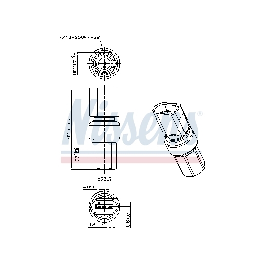 301098 - Pressure Switch, air conditioning 