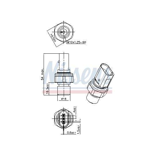 301101 - Pressure Switch, air conditioning 