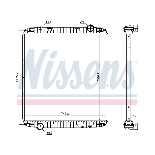 6063730 - Radiaator, mootorijahutus 